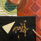 Apples Cheese and Almonds Painting Terri Schmitt 