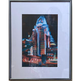 Queen City Tiara Tower At Night 267 Print Carol Abbott 