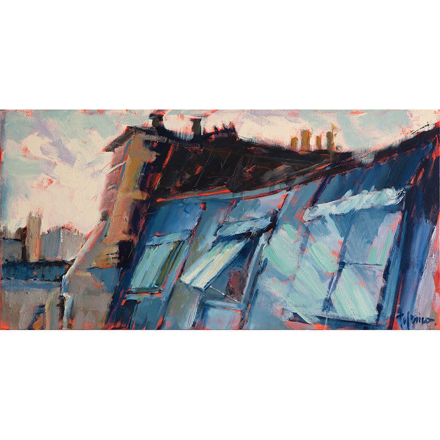 Rooftops of Paris Painting Donna Talerico 