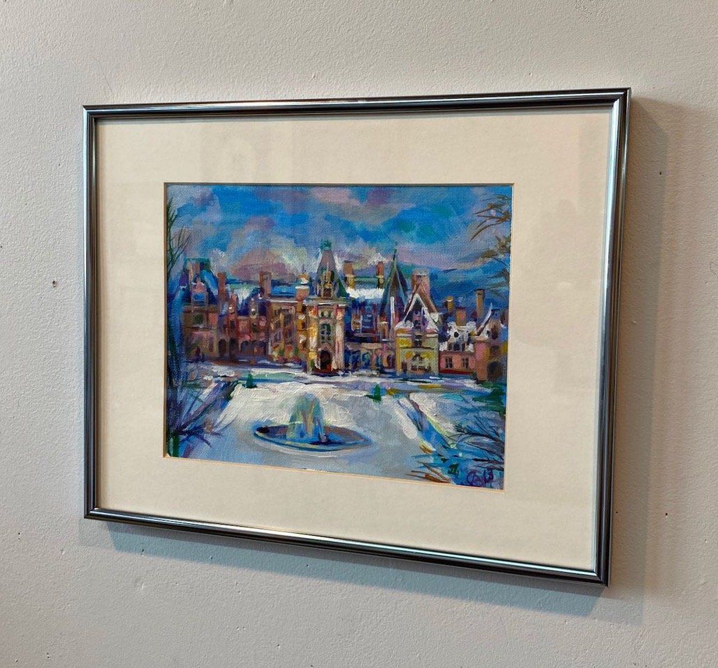 Winter at The Biltmore in Asheville, NC Painting Carol Abbott 
