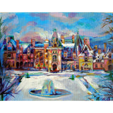 Winter at The Biltmore in Asheville, NC Painting Carol Abbott 