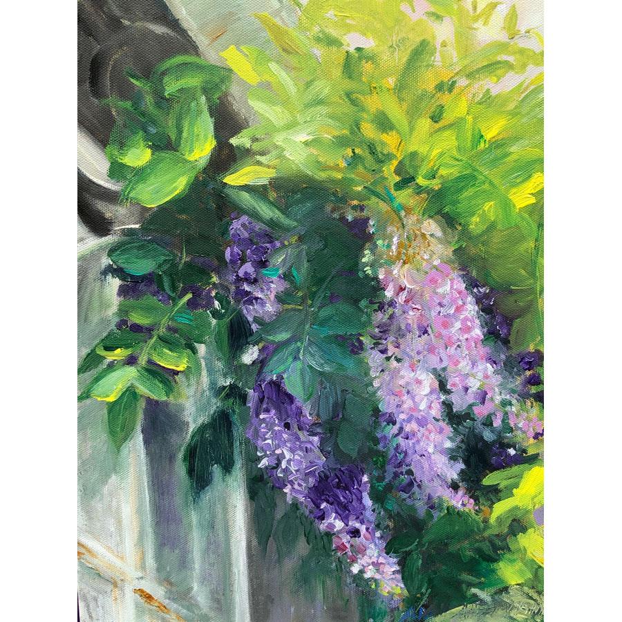 Wisteria in Bloom Painting Alleen Blesi Manning 